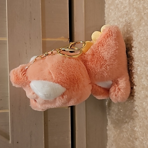 Hello Kitty Dinosaur Keychain Plushie - Picture 3 of 4